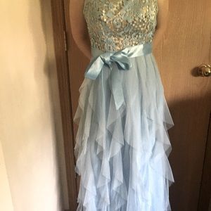 Cinderella blue prom dress